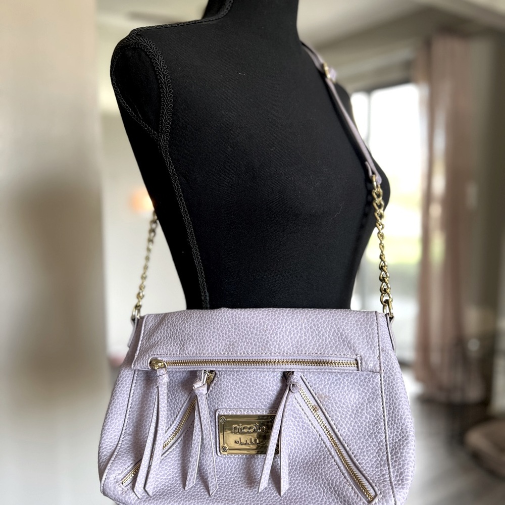 Nicole By Nicole Miller Purple Cross body Purse